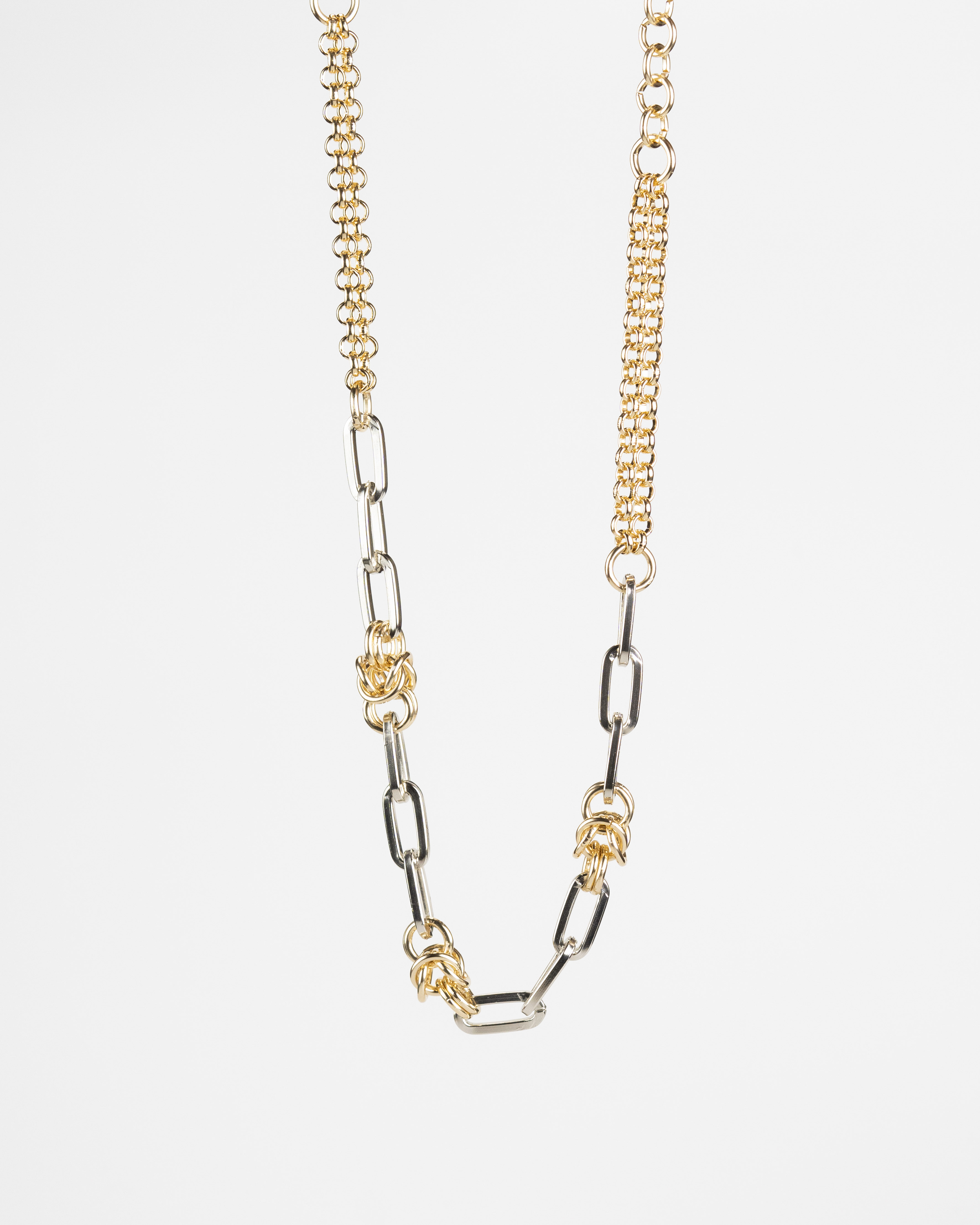 Girocollo Maglia Bizantina, Losanga Quadrata Liscia e Maglia Rolò