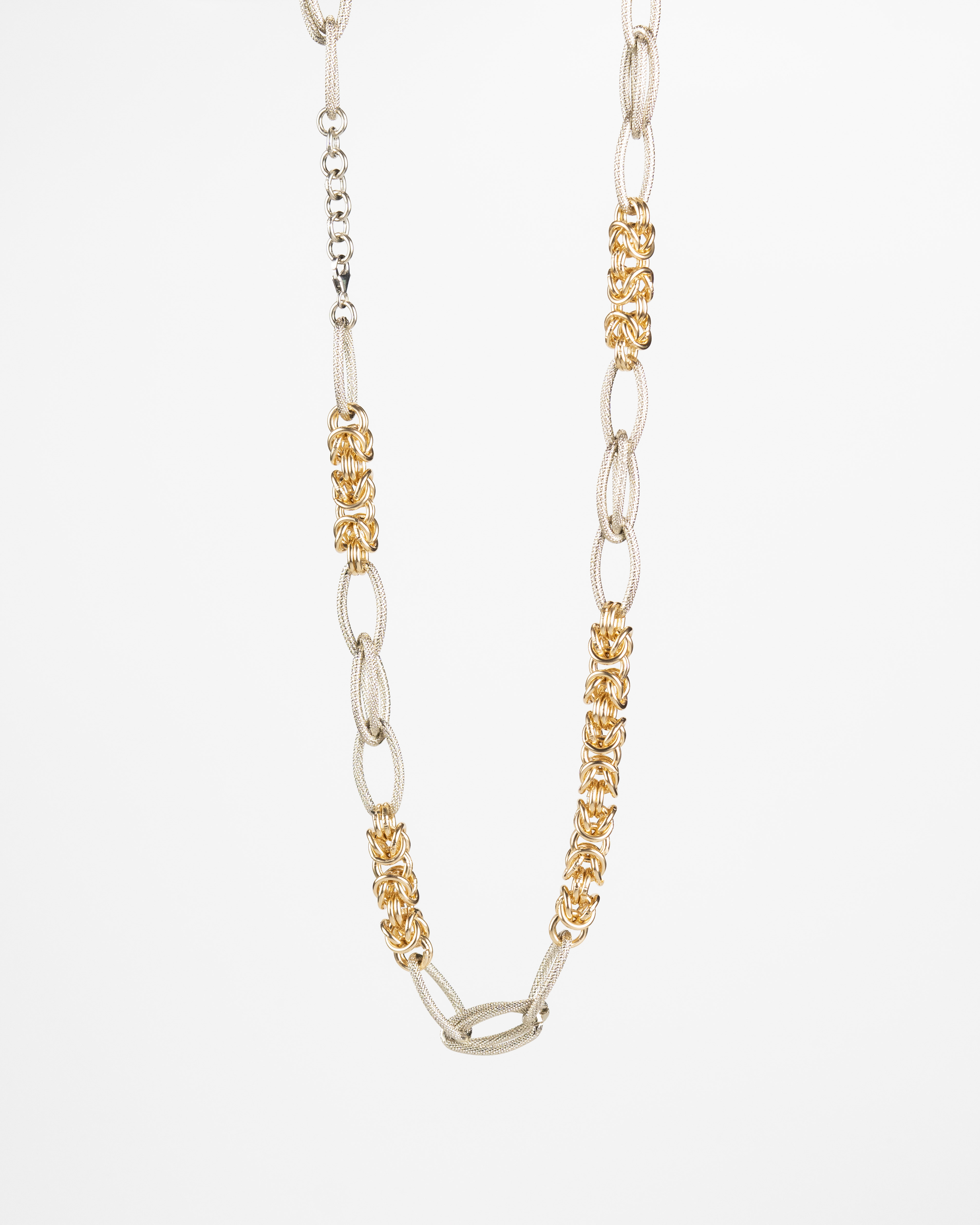 Girocollo Maglia Bizantina e Losanga Martellata