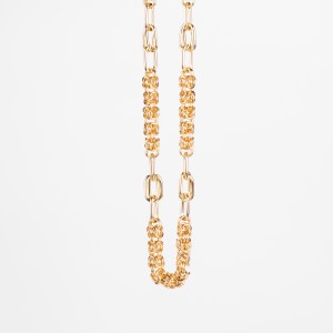 Girocollo Maglia Bizantina e Losanga Tonda Liscia