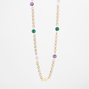 Collana con Giada, Agata e Pietra di Luna