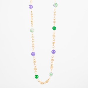 Collana con Ametiste, Perle e Agata