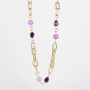 Collana con Ametista, Giada e Agata