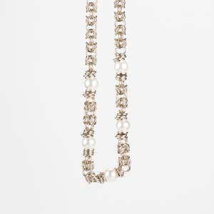 Girocollo Maglia Bizantina e Perla