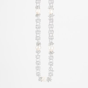 Girocollo Bizantina Diamantata e Perle