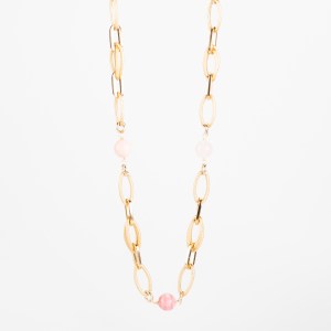 Collana con Quarzo Rosa, Rodolite e Agata Amarena